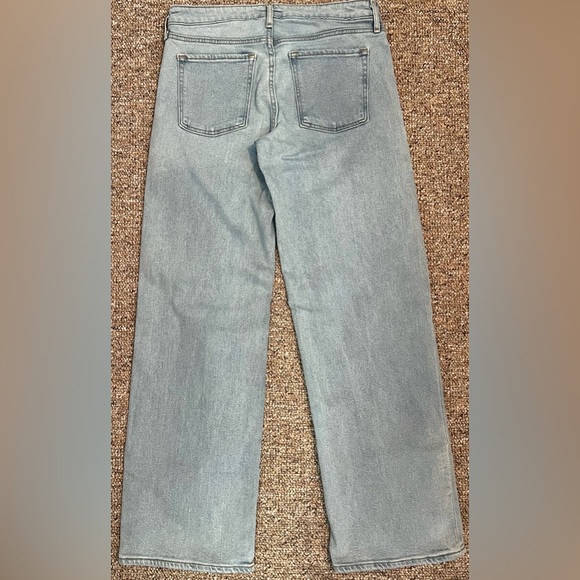 Old Navy Women’s Mid-Rise Ripped Wide Leg Jeans, Size 6 - Picture 4 of 7